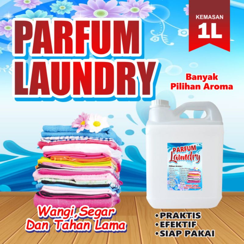 Parfum laundry wangi segar tahan lama kemasa jurigen 1 liter