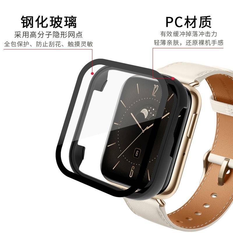 Pc Case+Kaca Untuk Realme Watch 2pro Pelindung Layar Bumper Frame Pelindung Kaca Cover Untuk Realme Watch T1 Shell Case