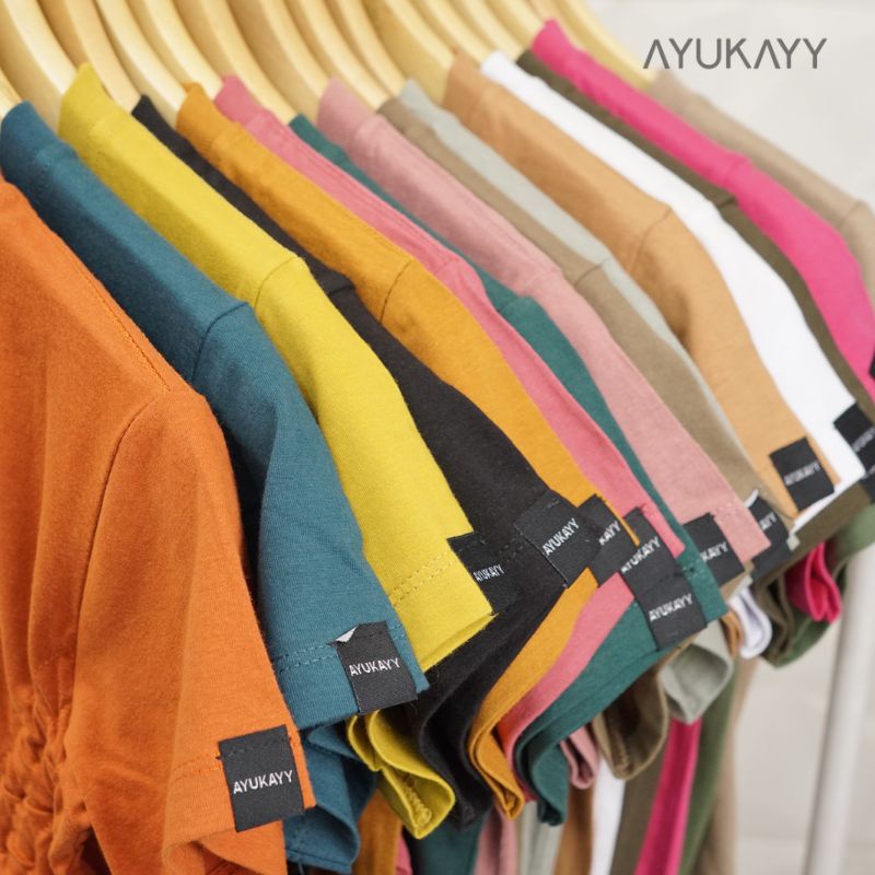 Yoona Oversize Crop top tali serut Oneset anak perempuan
