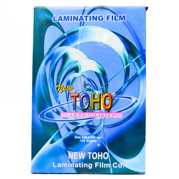 

PLASTIK LAMINATING FOLIO / A4 TOHO ISI 100 SHEETS
