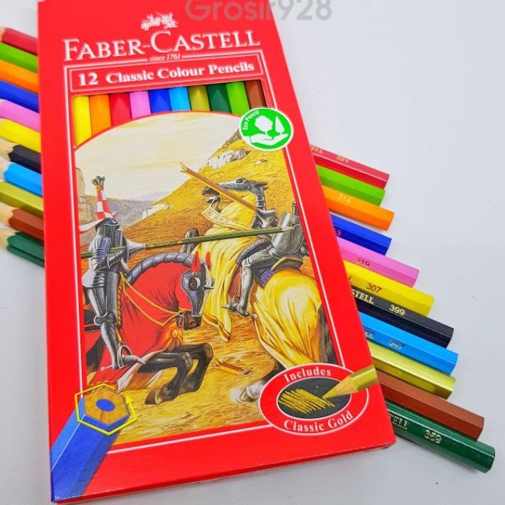 

Model Baru ⁑ Faber Castell 12 Classic Colour Pencil / Pensil Warna PANJANG+