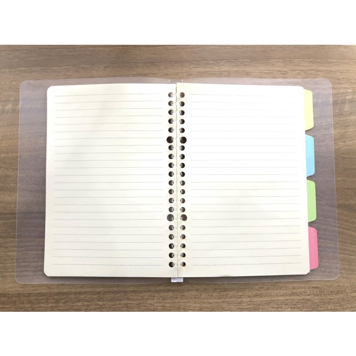 

BINDER TRANSPARAN SLIM SMART RING FILE BINDER A5 B5