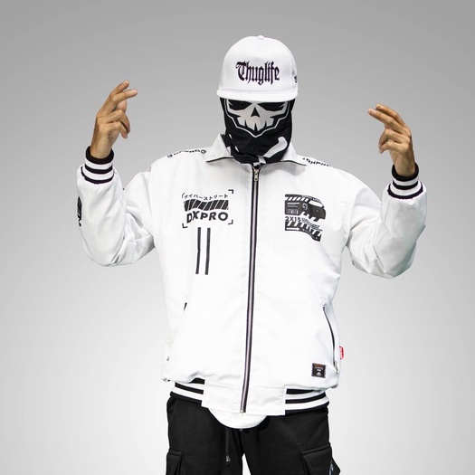 JAKET BOMBER CYBERSTREET WHITE DXPRO