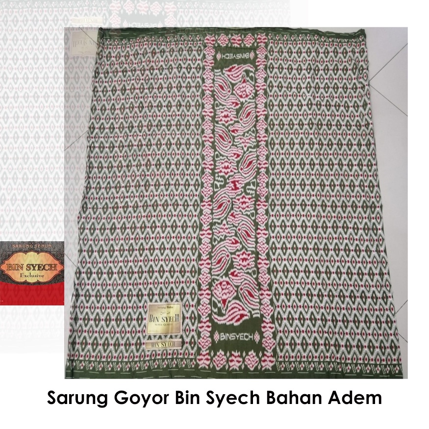 Sarung Goyor Printing Bin Syech Original Bahan Rayon