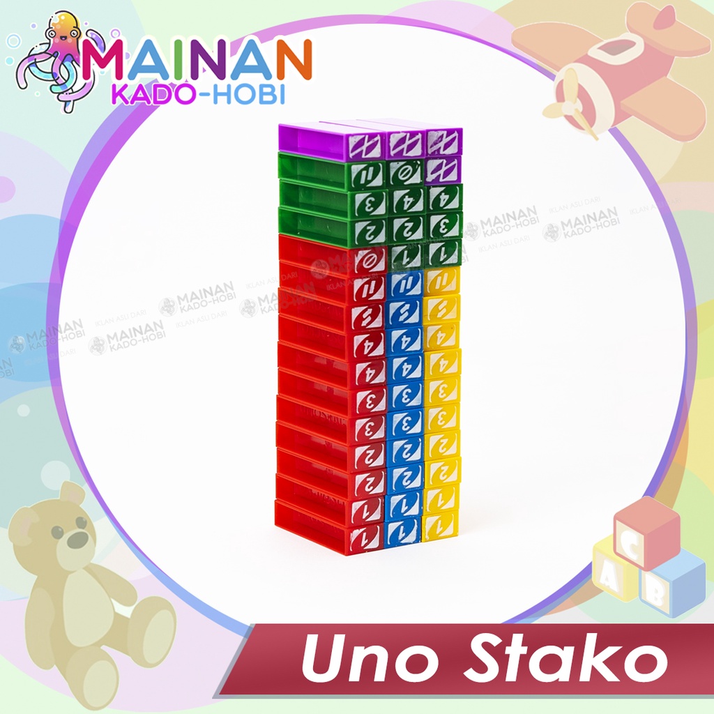 MAINAN ANAK BOARD GAME FAMILY MENARA BALOK UNO STAKO TOYS