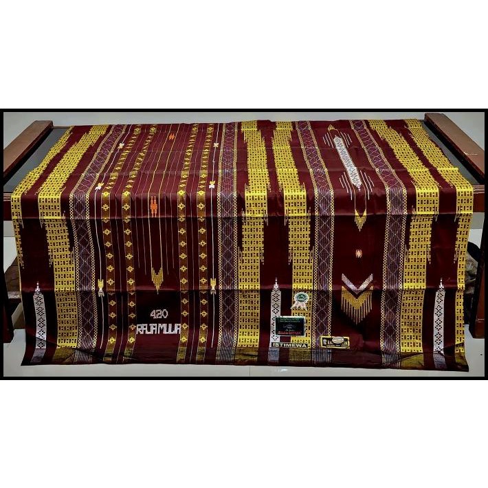 Promo Sarung Tenun Sutra Raja Mulia 420 Exclusiv Stara Tamer Lamiri Bhs 41