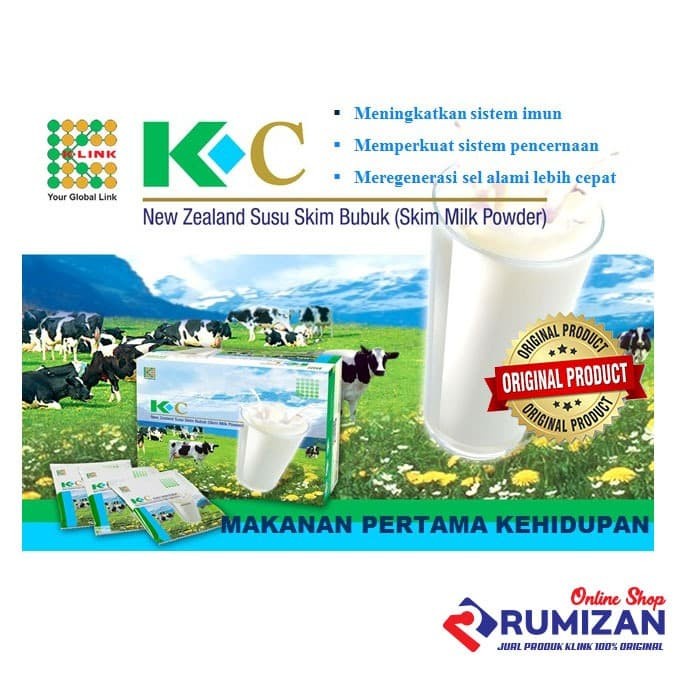 K-C Susu Skim | susu skim klink isi 30 sachet | susu colustrum | susu sehat | colustrum original klink