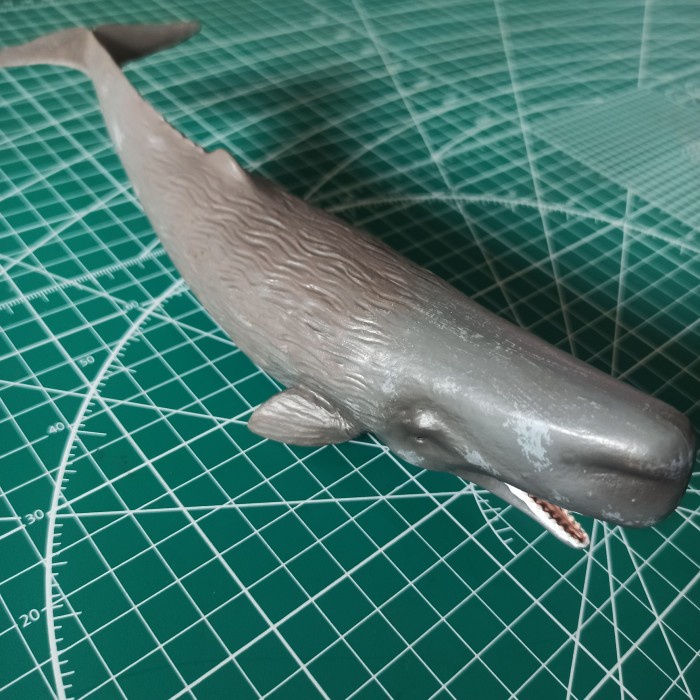 Miniatur Ikan Paus Sperma Sperm Whale 24 cm
