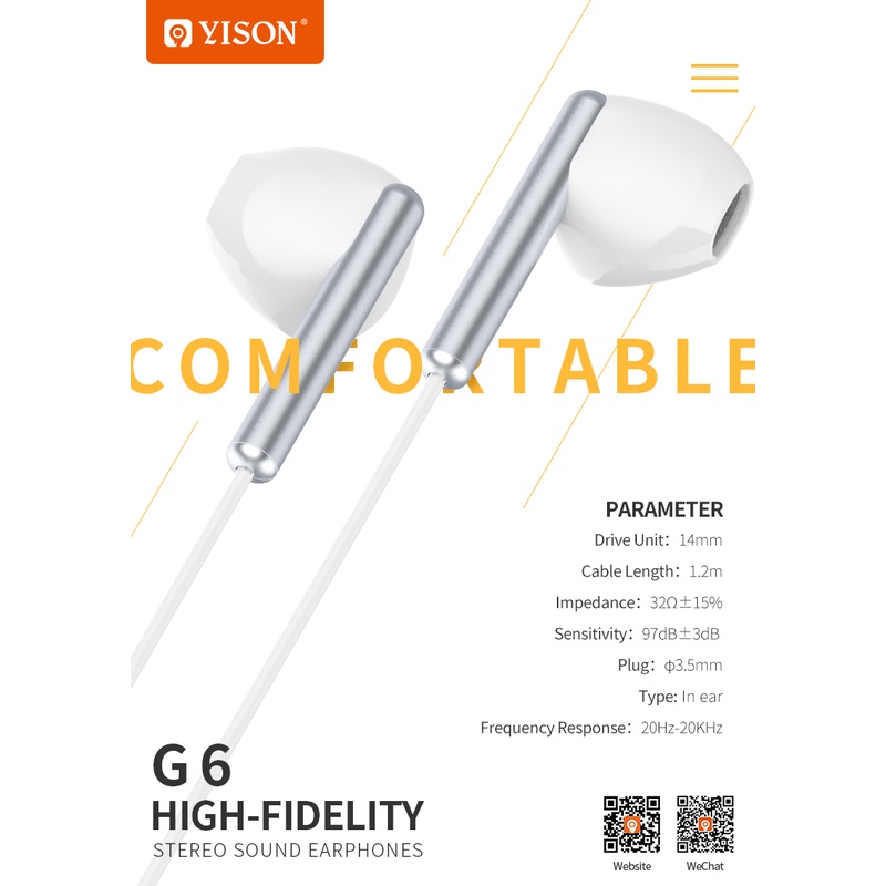 Celebrat G3 G6 G19 Pure Sound High Quality In-Ear Earphone Handsfree Headset with Mic Clear balanced acoustic sound