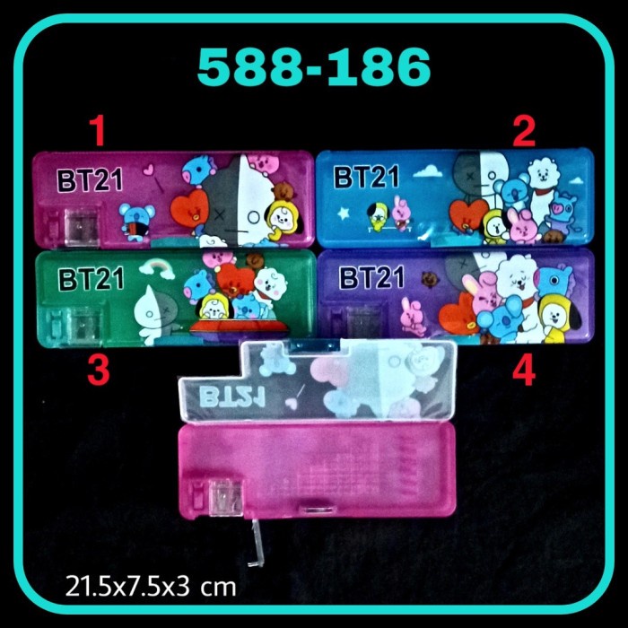 

PRO Kotak Pensil Magnet 7.5x21.5 Transparan Tipe A / Tempat Pensil - 588-186, Bebas