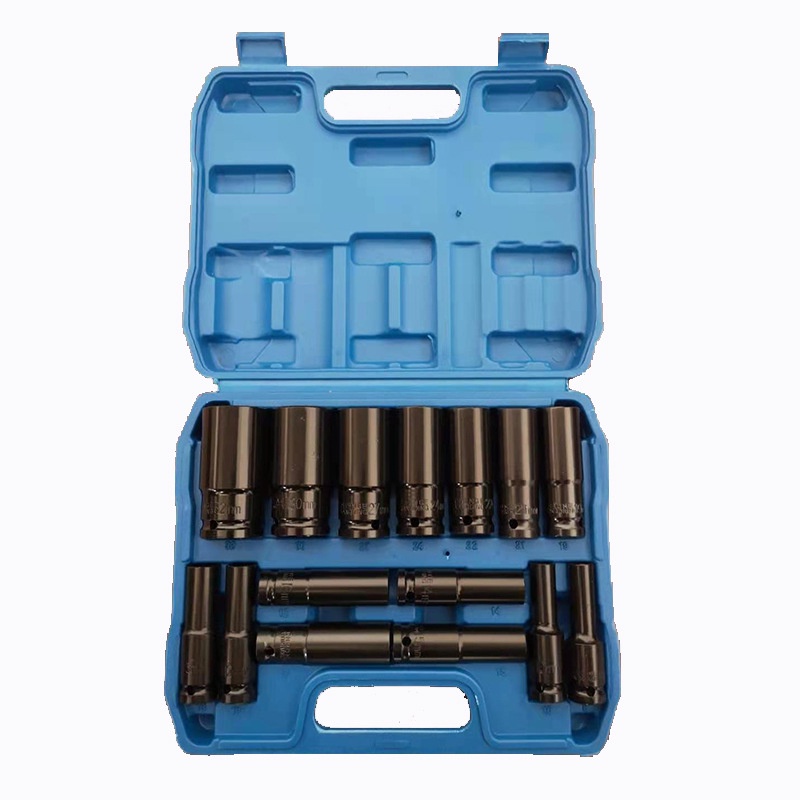 INT Mata Sok Set Impact Socket 20 pcs 1/2 Inch Mata Socket Extention Impact Socket 8mm - 32mm