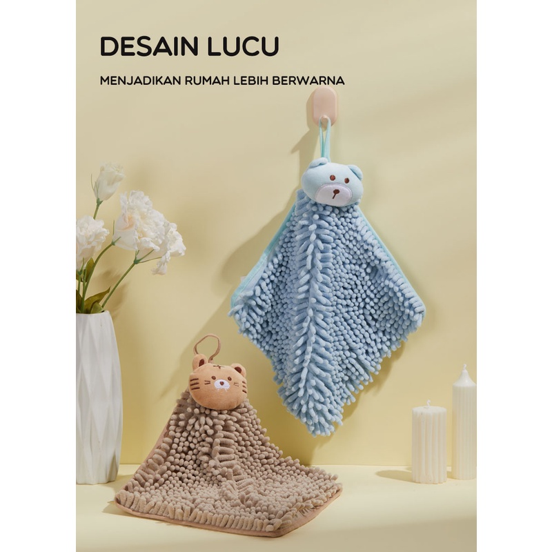 BONBOX Lap Tangan /Lap piring /Gantung Serbaguna Lucu BT50 LAP MOTIF BONEKA SERBAGUNA