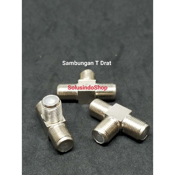 Konektor T drat Jack F Sambungan / Sambungan T F conector