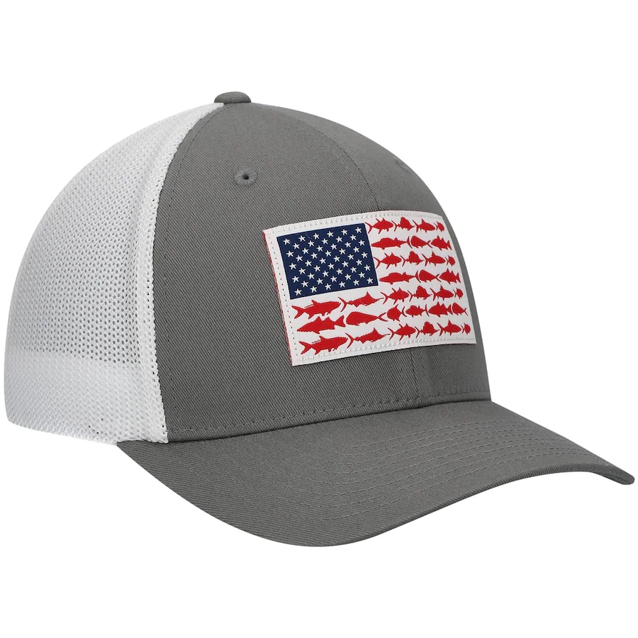 Columbia PFG Mesh™ Ball Cap Fish Flag Alabama - Grey