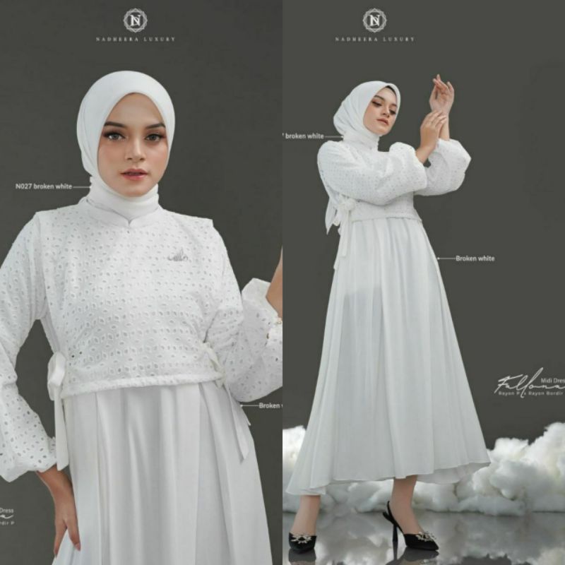 FALLONA Midi dress by Nadheera Luxury