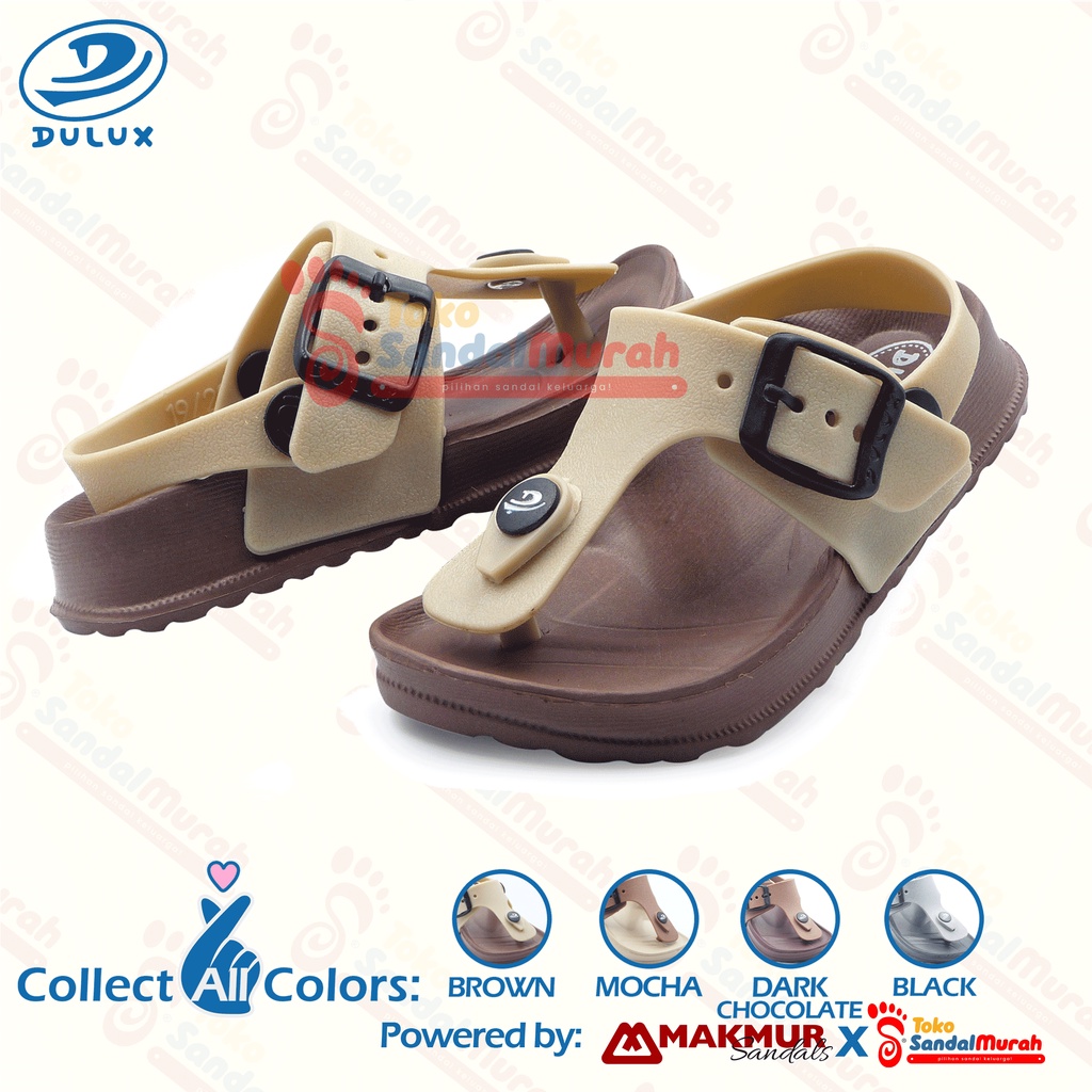 Toko Sendal Murah - Sandal Jepit Anak  Balita Ukuran 20 - 25 /  Sandal Tali Belakang Capit Jempol Model Birken Lily / Sandal Balita Alas Tebal Tali Jelly / Nyaman dan Awet [ Toko Sendal Murah  Kids 01 M 213 E-1]