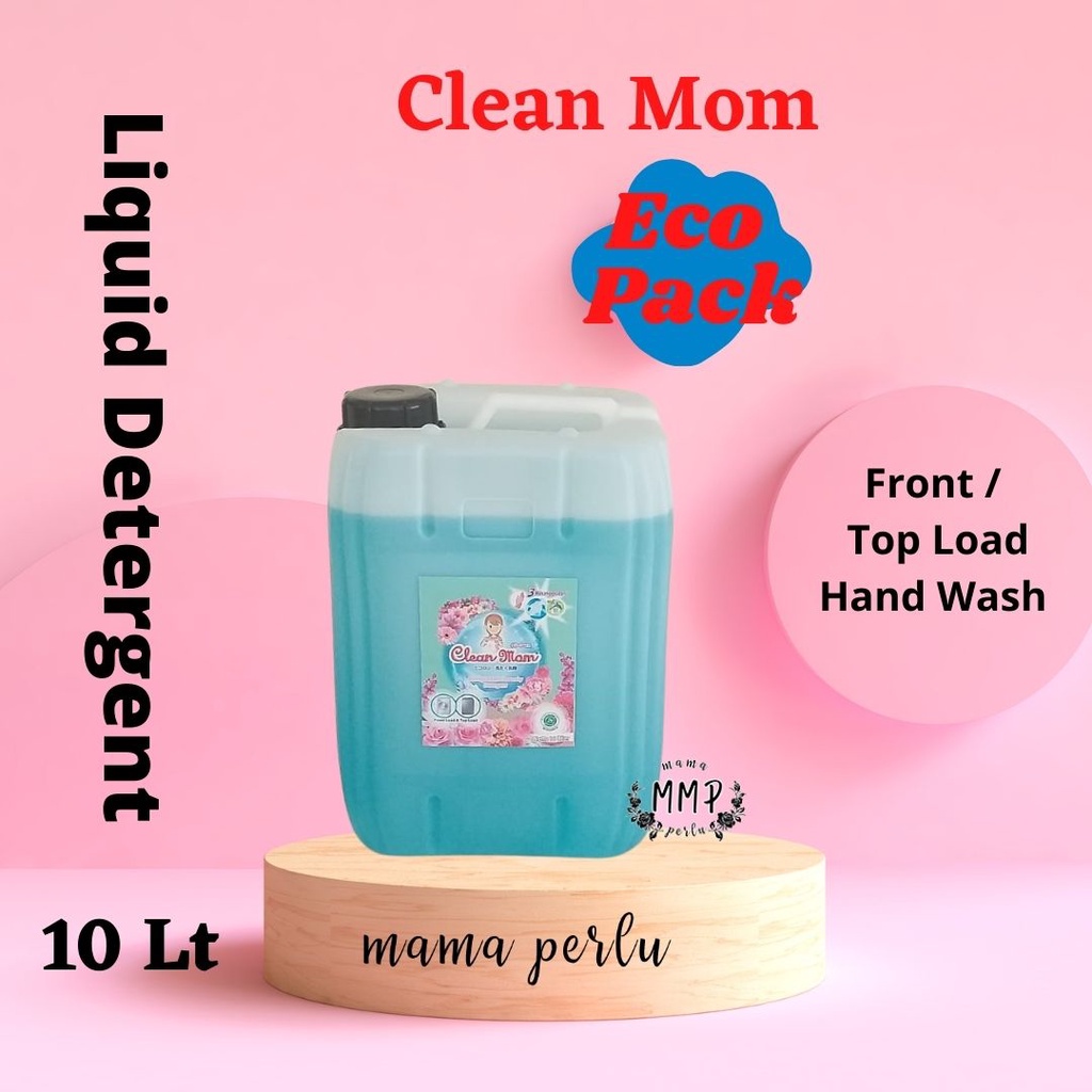 Clean Mom Detergen Cair Laundry Detergen Curah anti Bakteri 10 Liter