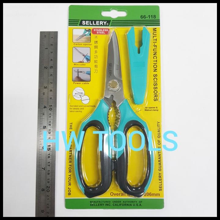 

Gunting Serbaguna Stainless Steel Multifunction Scissors Sellery