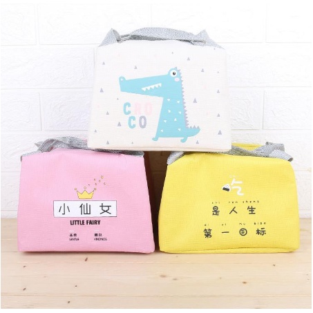 TAS BEKAL KARAKTER LUNCH BAG COOLER TAS BEKAL ALUMUNIUM MOTIF | FADHILAH SHOP BJB