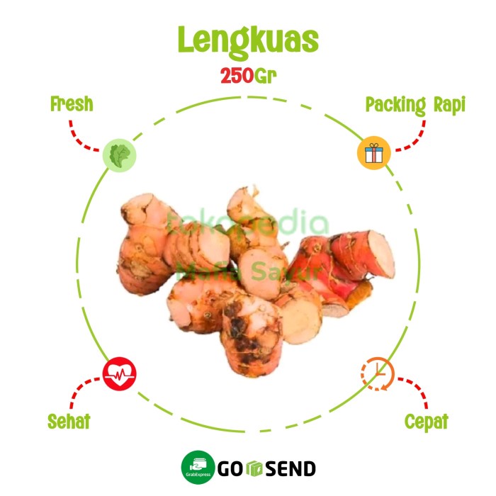 

LENGKUAS / LAOS / EMPON EMPON / REMPAH REMPAH / BUMBU DAPUR - 250 gram