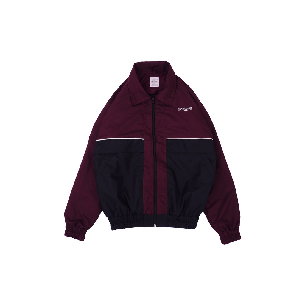 Goster Track Suit Jacket - Field Maroon Black