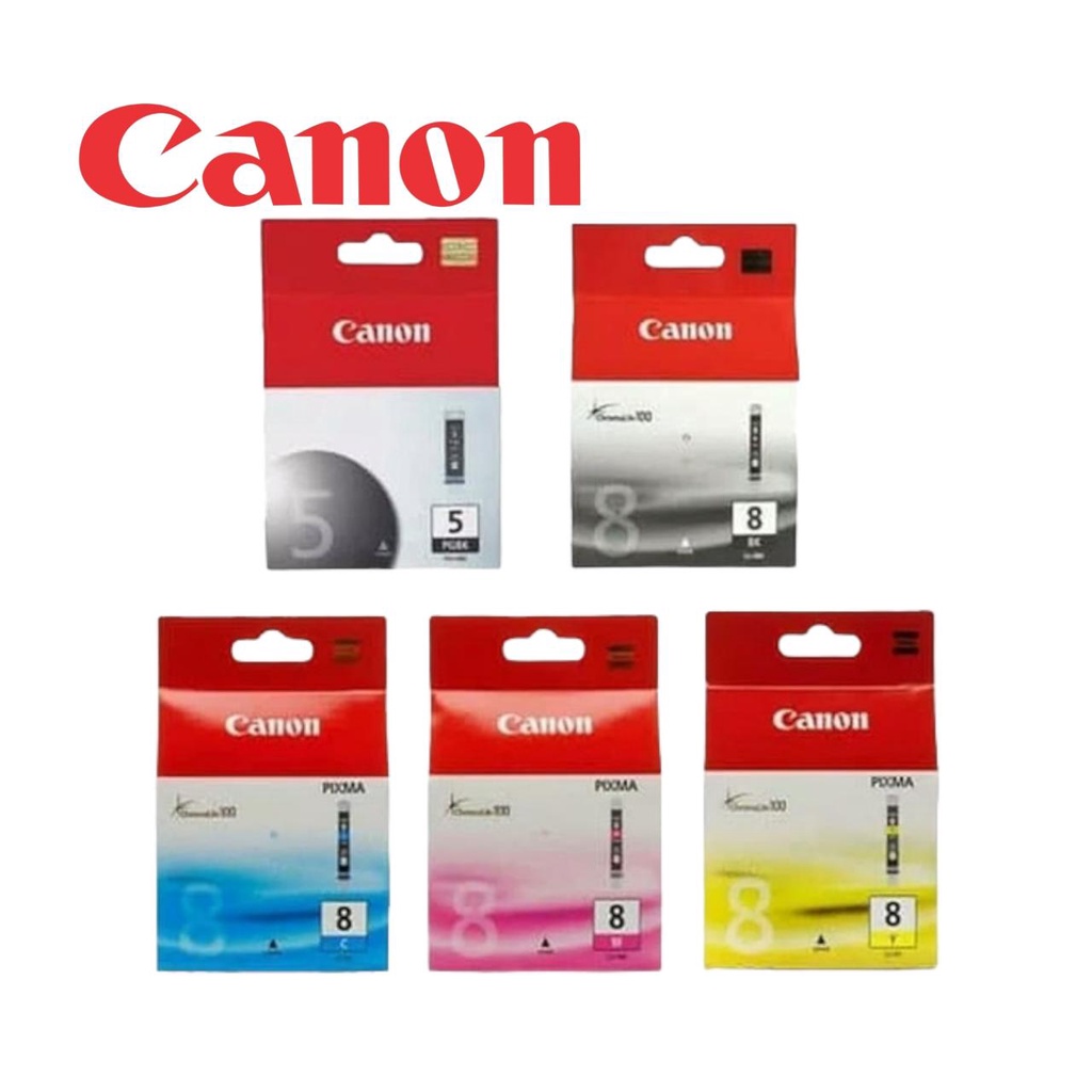 Paket Tinta Canon PG-5 Black + CLI-8 Colour Original