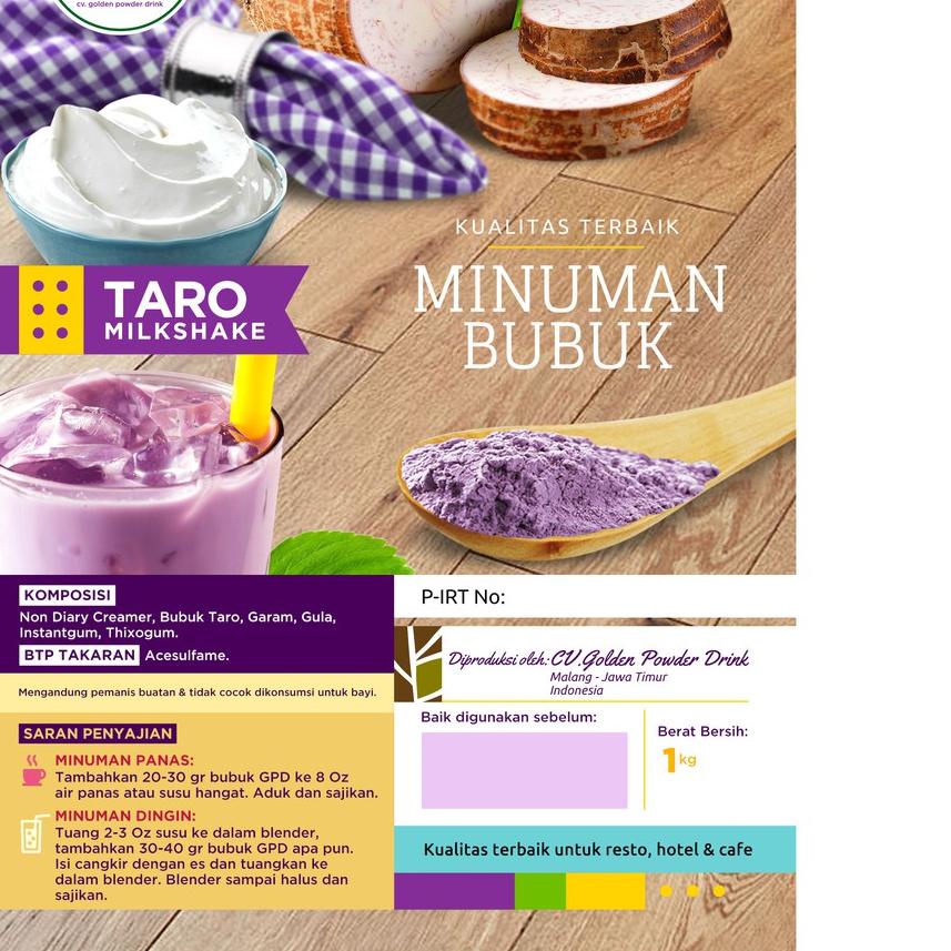 

BISA COD ✔️Taro Milkshake - Bubuk Minuman 1 Kg|KD4