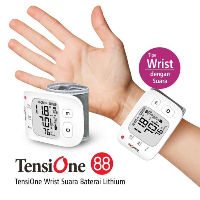 Onemed TensiOne 88 Wrist Tensimeter Suara Pergelangan Tangan + Charger