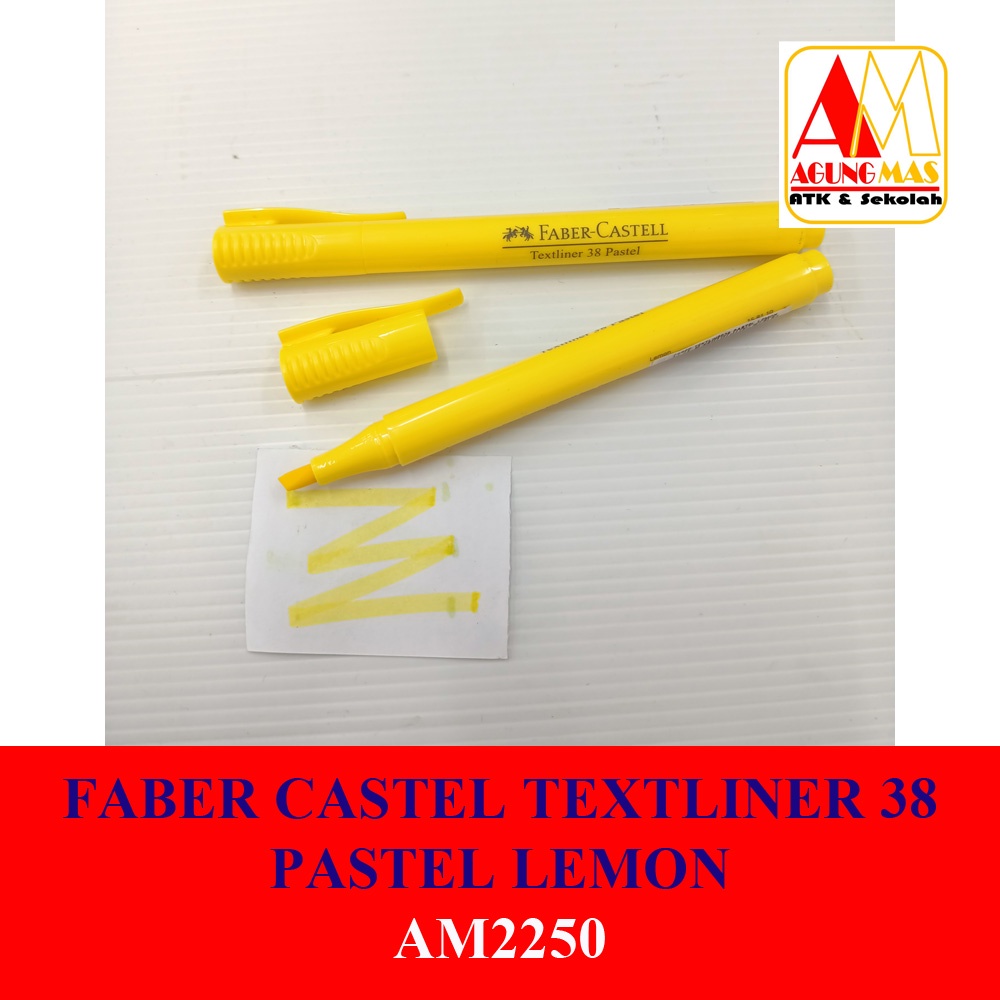 

FABER CASTEL TEXTLINER 38 PASTEL LEMON