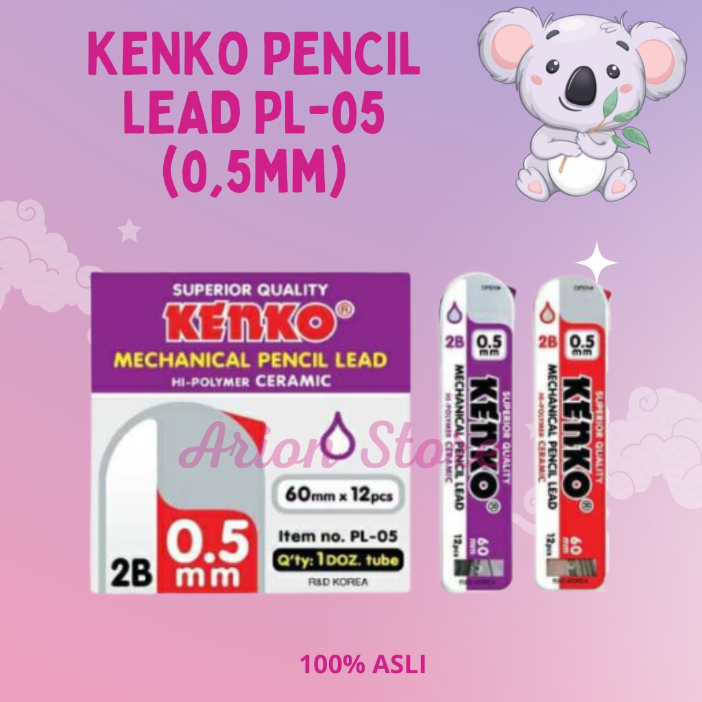 

[ARION STORE] Isi Refill Pensil 0,5 / 0.7 Kenko // Lead Pensil 2b 0.5 / 0.7 Kenko [PAX]