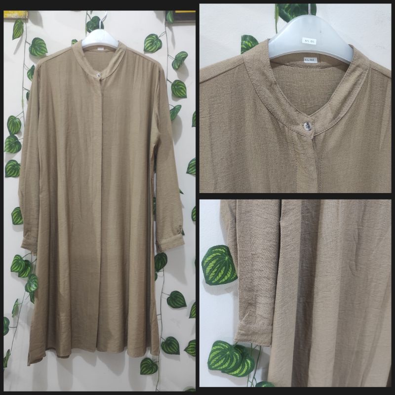 NL112 103 kemeja long tunik wanita terbaru linen castela kerah kemeja dan sanghai by angki
