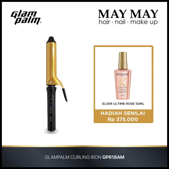 Promo Glampalm Catokan Pengeriting Rambut / Curling Iron Gp618Am