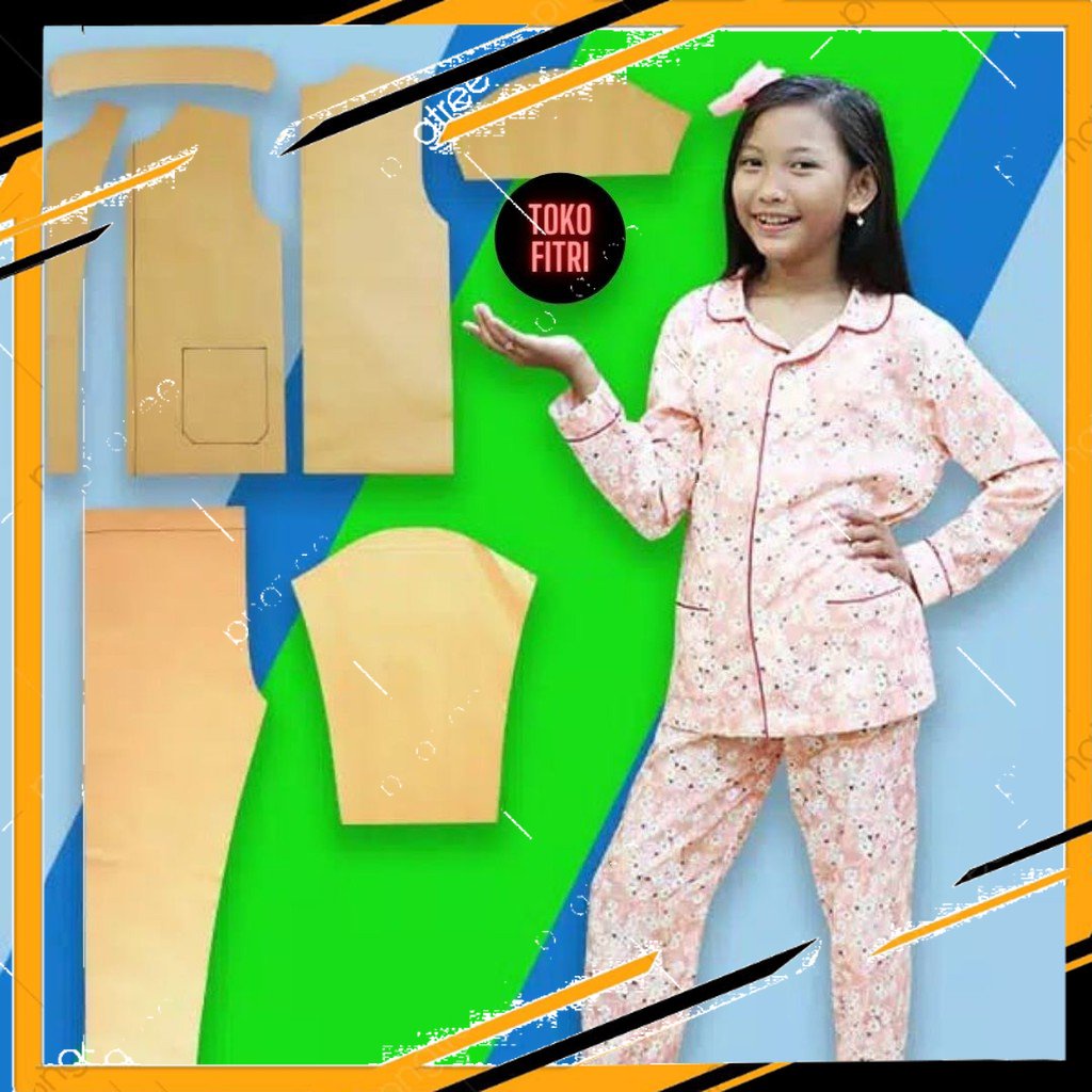 Bisa COD - Pola Instan Piyama Anak - Jual Pola Piyama Anak