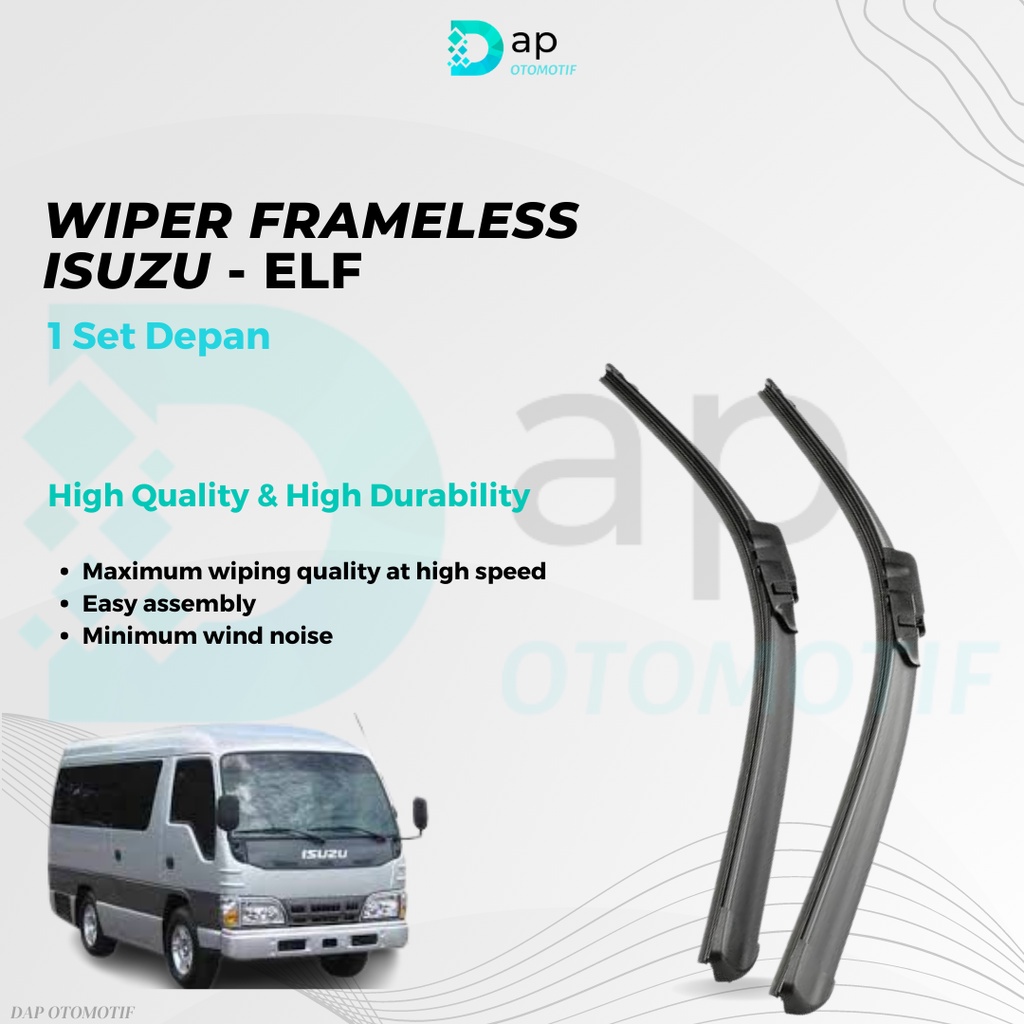 Jual Wiper Isuzu Elf Frameless Set Depan Pcs Shopee Indonesia