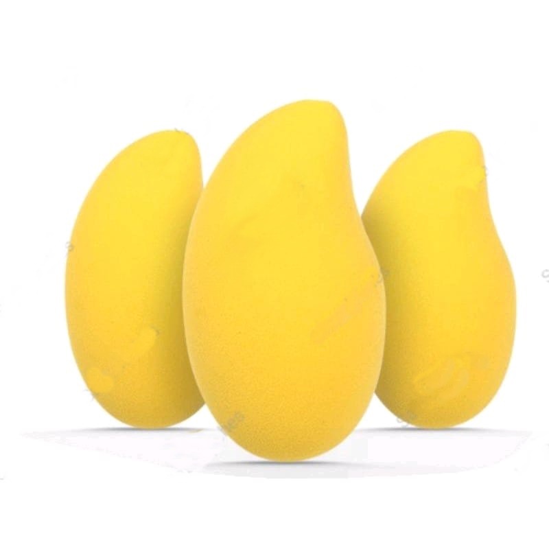 Shape Spon Mangga | Spon Buah | Spons Sponge Beauty Blender Puff Foundation Spon Mango -1 Pcs F508