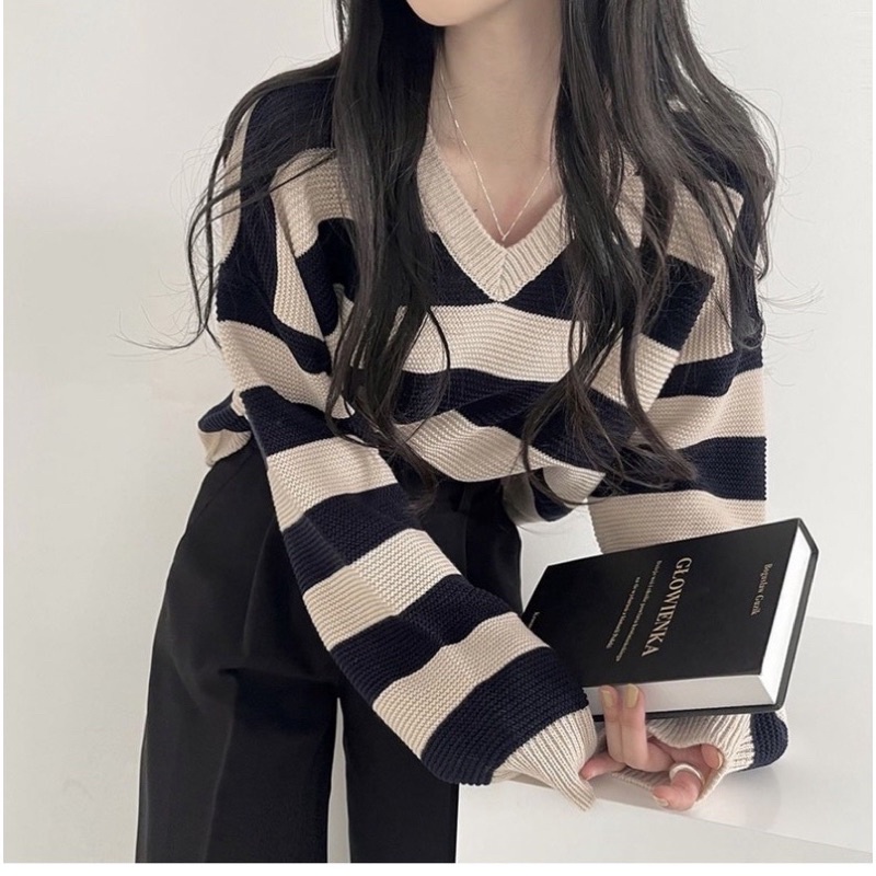 ZETTA KNITE SWEATER BAJU OUTFIT SWEATER RAJUT WANITA KOREAN