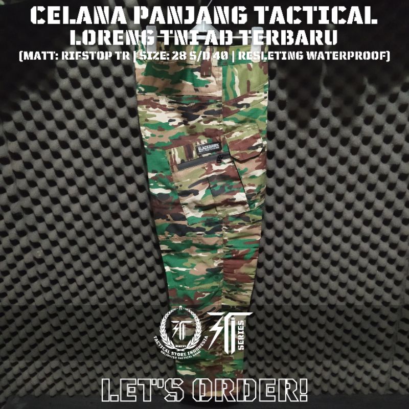 Celana Panjang Tactical Loreng NKRI - Celana Loreng TNI AD Terbaru