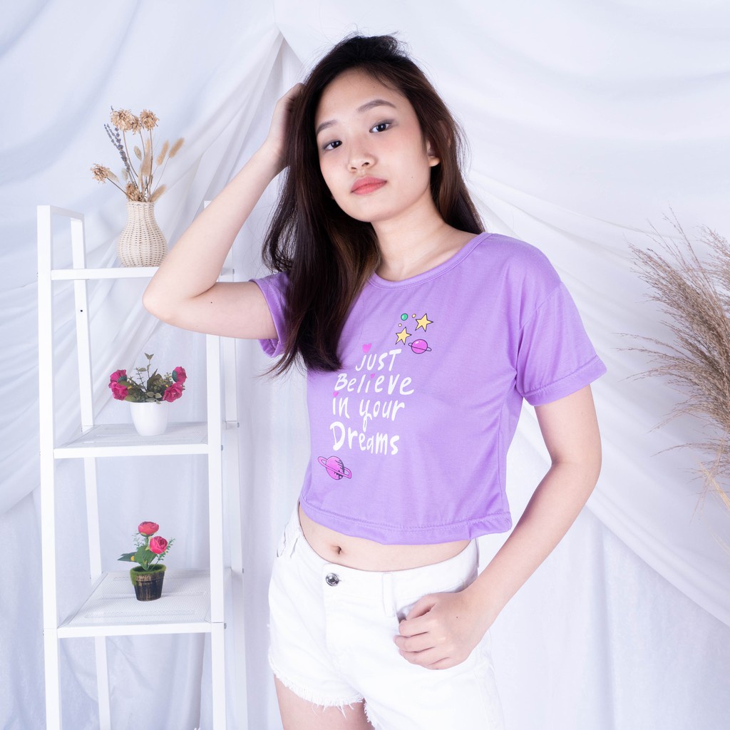 IL - SALE!!! LILAC TSHIRT | KAOS TUMBLR TEE BAJU UNGU PURPLE DISNEY BASIC BTS DAISY BUTTERFLY