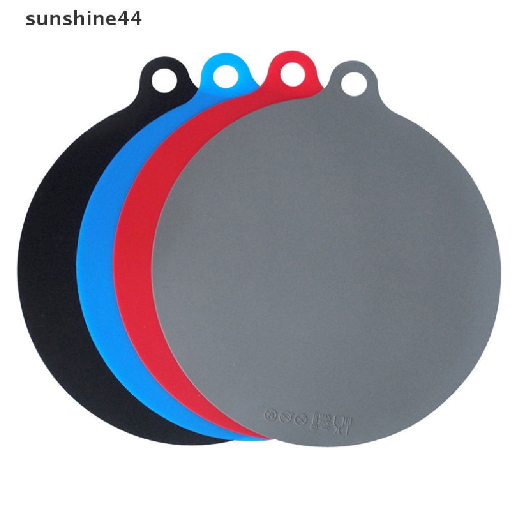 Sunshine Alas Panggang / Microwave Bentuk Bulat Bahan Silikon Lembut Anti Lengket Ukuran 22CM