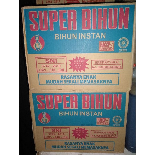 

Super bihun kuah isi 30 Per Dus