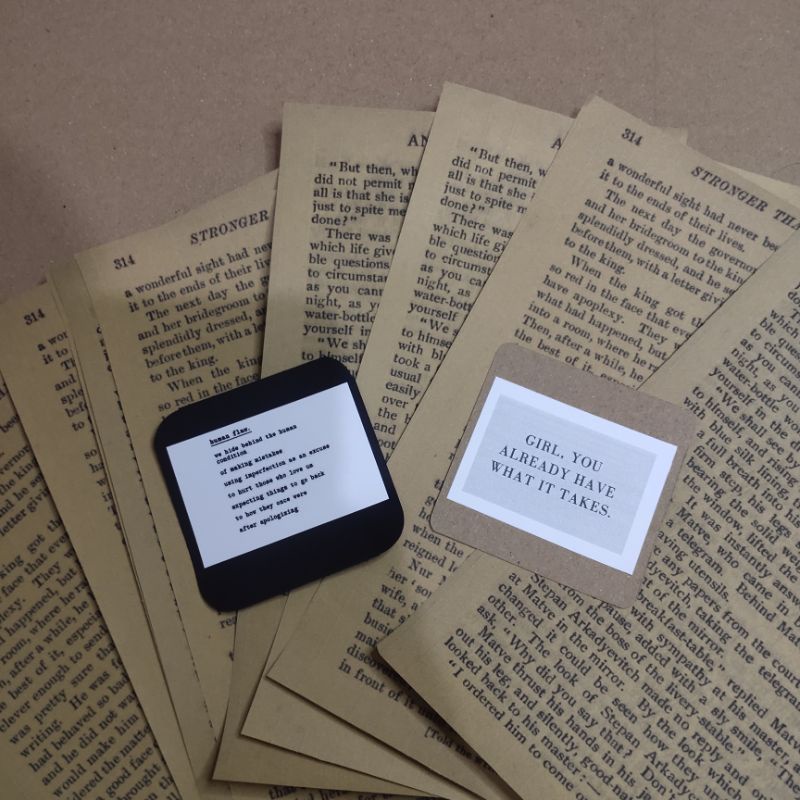 

tambahan sampul hitam atau coklat