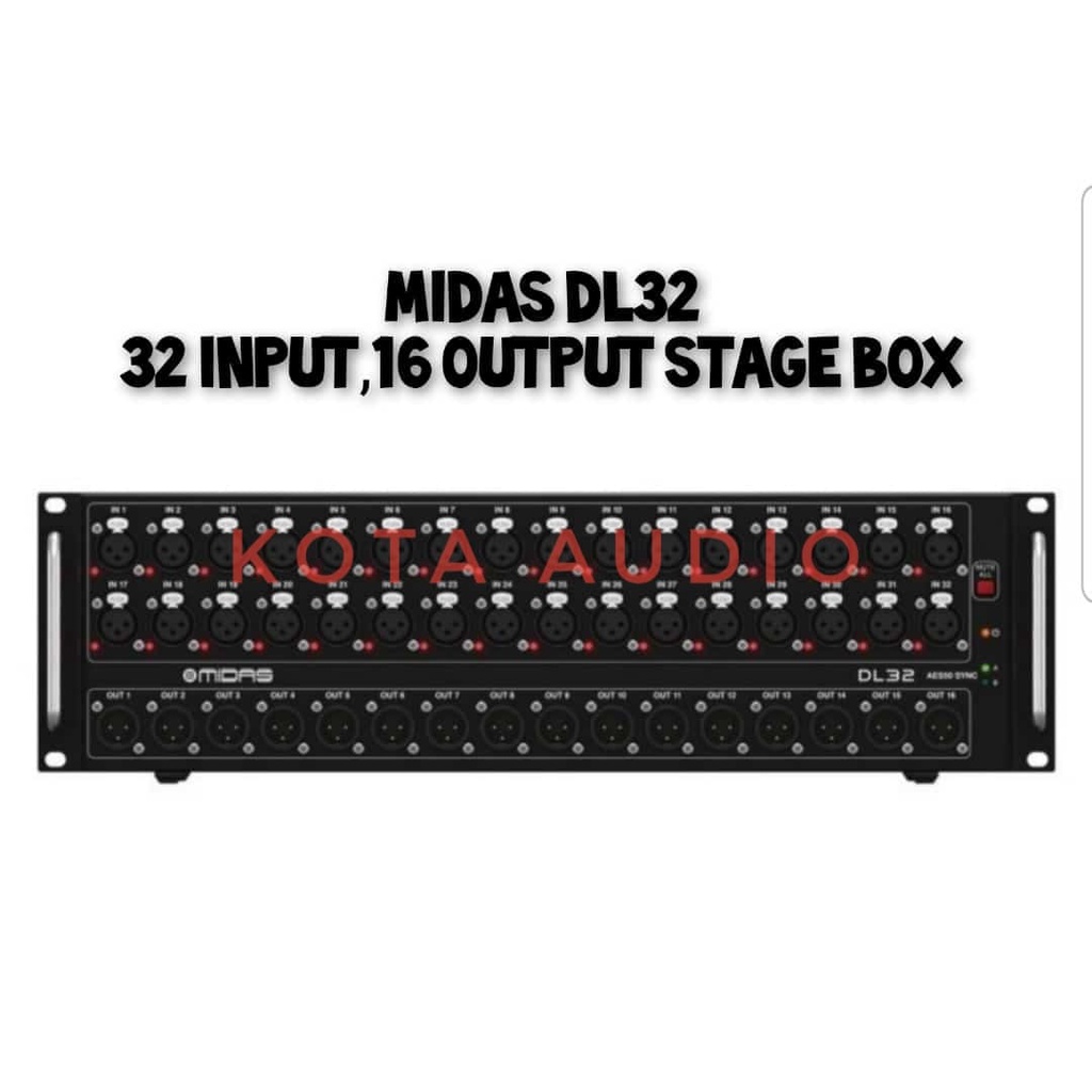 MIXER AUDIO MIDAS STAGE BOX DL 32 / DL32 / DL-32 ORIGINAL
