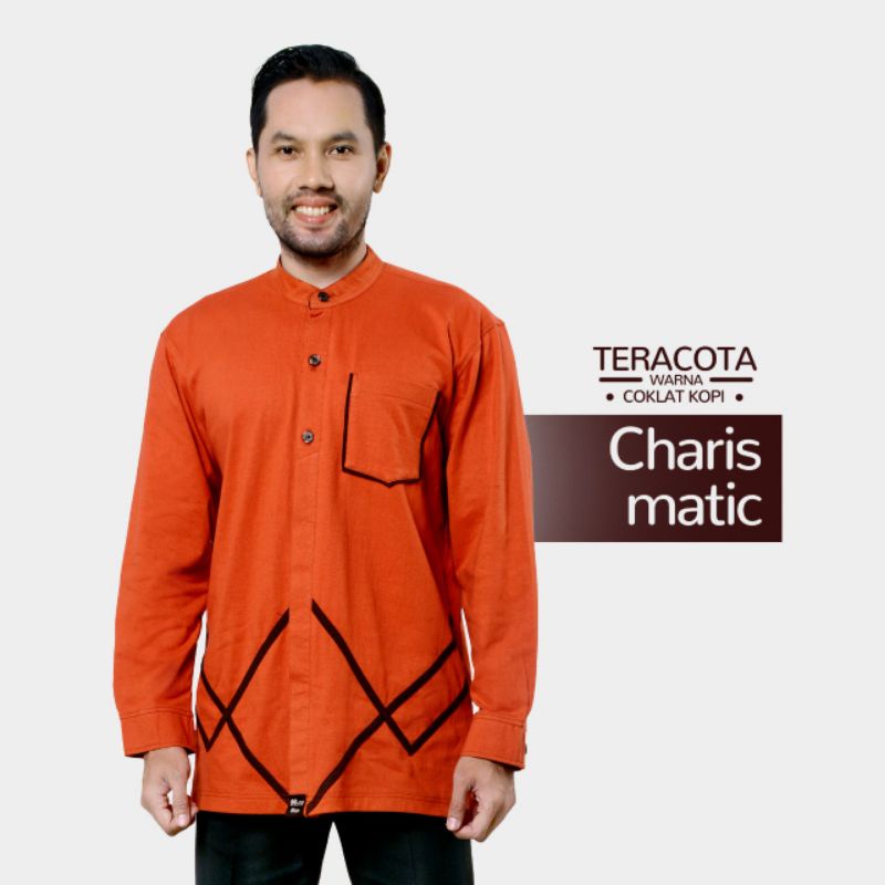 Atasan Pria Baju Koko Lengan Panjang Katun Mutif Man 22
