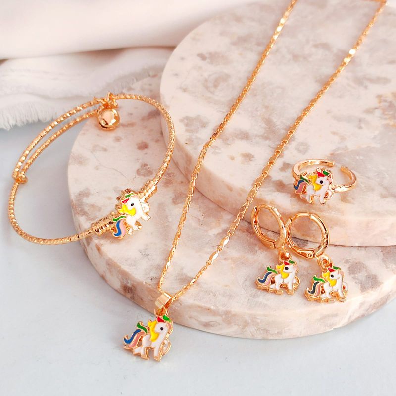 Kalung Set Anak Lengkap dengan Cincin+ Anting Xuping