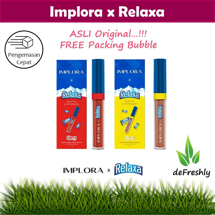 Implora x Relaxa Matte Lipcream [ Cherry / Lemon ]