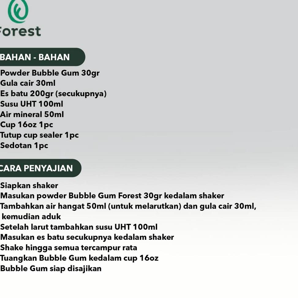 

[PRODUK YBKKR] Bubuk Minuman RED VELVET Powder 500g - FOREST Bubble Drink FPG