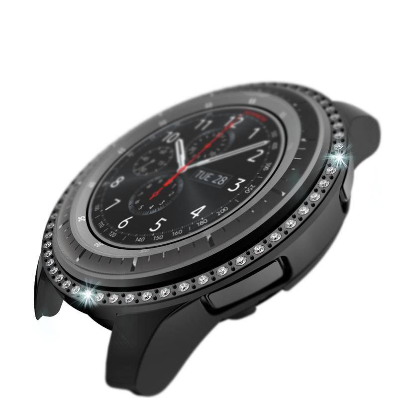 Casing Pelindung PC Untuk Samsung Galaxy Watch 42mm 46mm Diamond Wach Case Untuk Galaxy Gear S3 Watch Cover Smart Watch Aksesoris