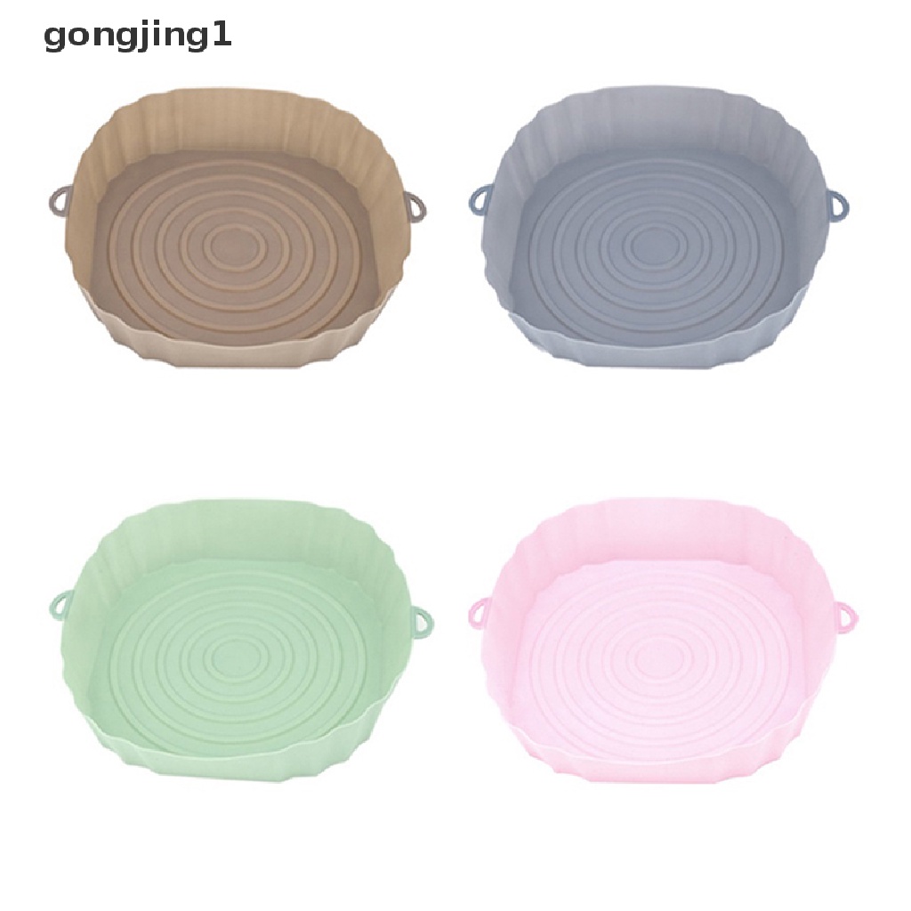 Ggg 18 cm Air Fryer Silicone Pot Penggorengan Udara Basket Liner Anti Lengket Oven Baking Tray ID