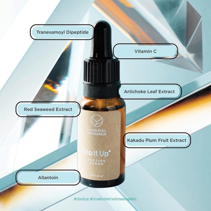 mineral botanica glo it up peptide serum