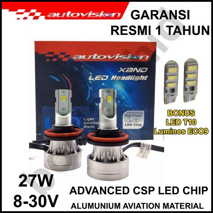 Lampu Led Hb3 9005 Autovision Xand 6500K Lampu Tembak Jauh Beam